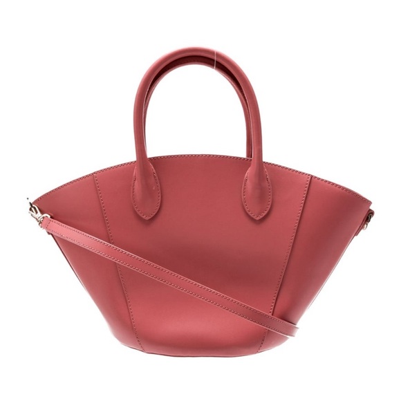 Ted Baker Rose-Pink Structured Leather Tote with Crossbody Strap - Picture 3 of 8